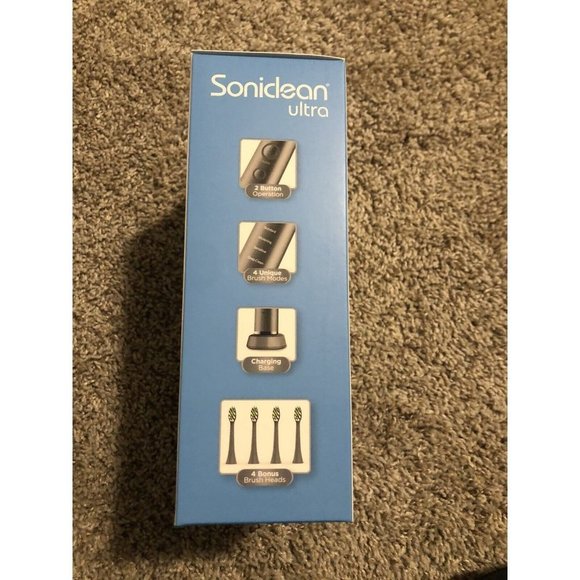 Soniclean Ultra Smile with Confidence Electric Toothbrush with 4 Brush Heads NEW - Picture 5 of 6